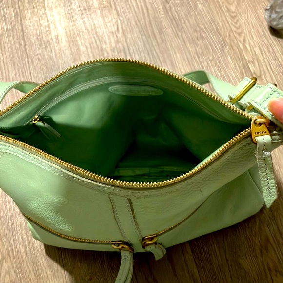 AUTHENTIC FOSSIL ERIN CROSSBODY PASTEL GREEN - Picture 4 of 6